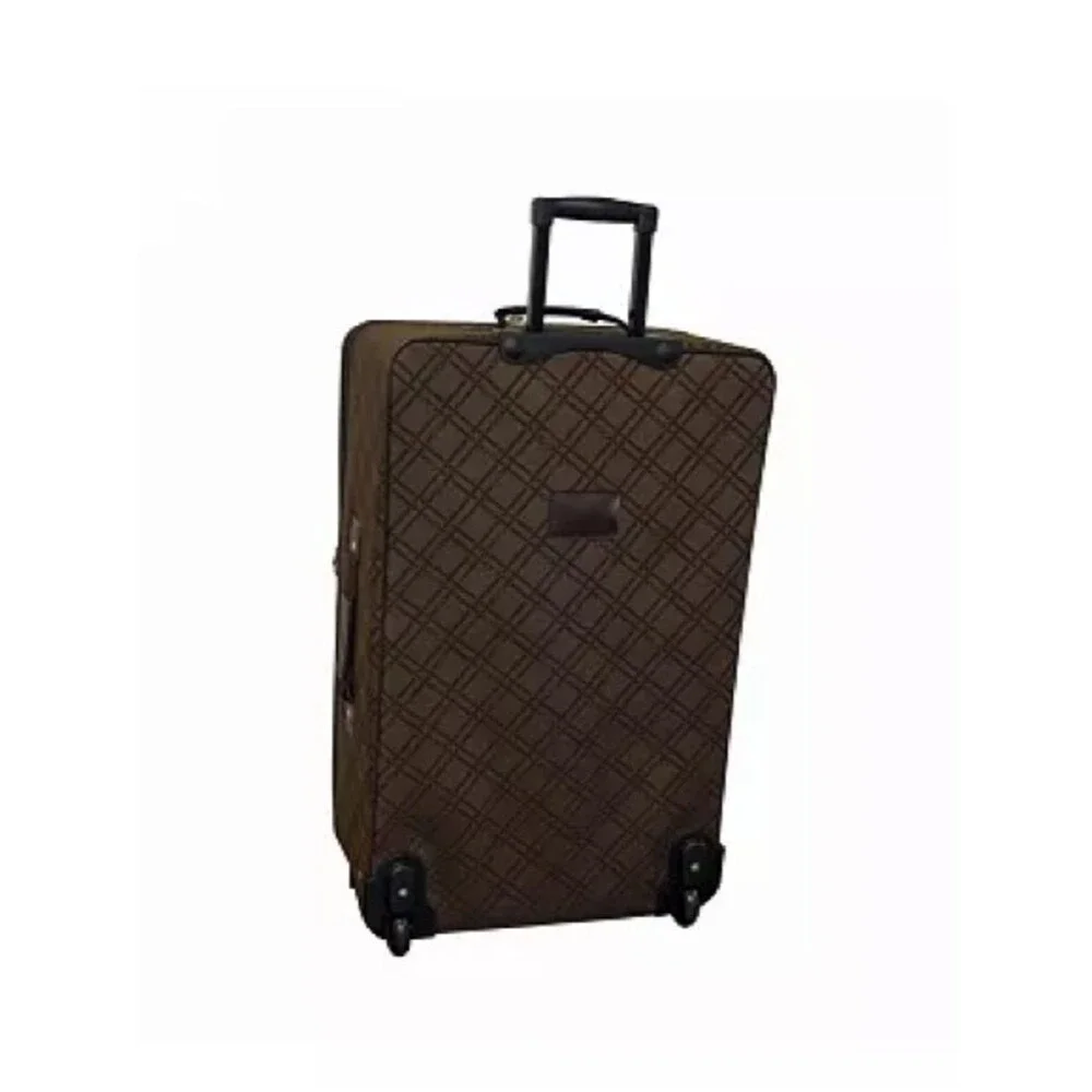 American Flyer Pemberly Buckles Piece Luggage Classic Brown- Travel